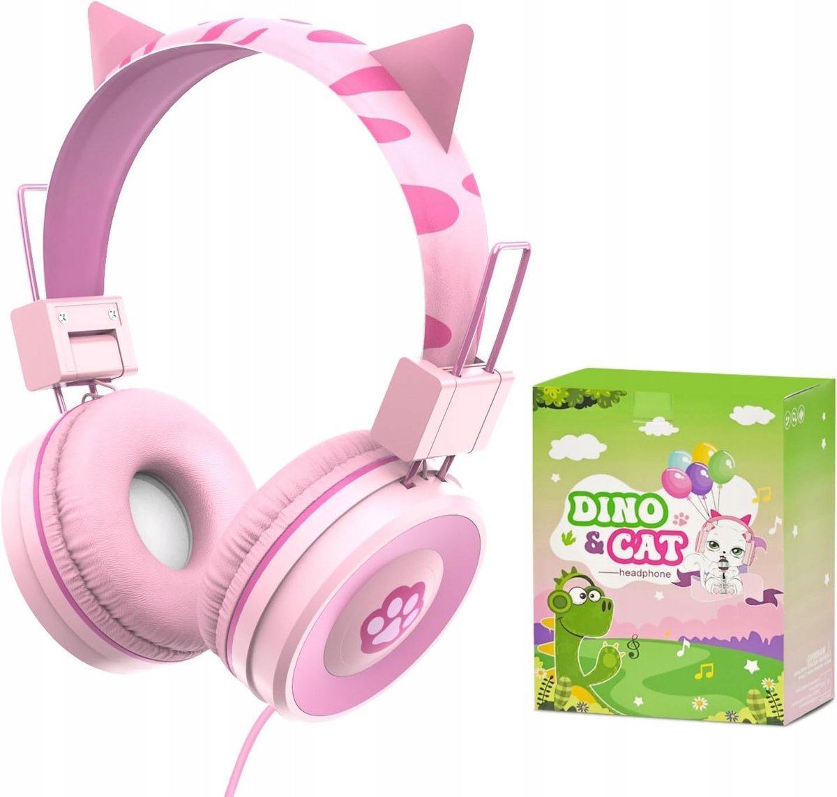 JYPS różowe nauszne dla dzieci na uszy