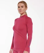 Bluzy damskie - Bluza damska z wełną merino Brubeck THERMO WOOL by Pustelnik - miniaturka - grafika 1