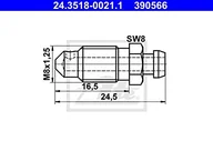 Układ hamulcowy - akcesoria - ATE Sruba odpowietrznika, zawór 24.3518-0021.1 - miniaturka - grafika 1