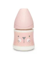 Butelki dla niemowląt - Suavinex Butelka Hygge okrągły wolny przepływ Kotek różowy 150ml | PONAD 10 TYŚ PRODUKTÓW W ATRAKCYJNYCH CENACH | SZYBKA - miniaturka - grafika 1