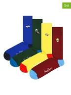 Skarpetki męskie - Happy Socks Skarpety (4 pary) w różnych kolorach - miniaturka - grafika 1