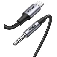 Kable USB - UGREEN kabel przewód audio AUX MFI Lightning - 3,5 mm mini jack 1 m szary (70509) 70509 - miniaturka - grafika 1