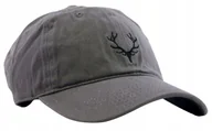 Czapki i chusty sportowe męskie - Czapka z daszkiem męska młodzieżowa JELEŃ Poroże 56-61cm Szara Haft - miniaturka - grafika 1