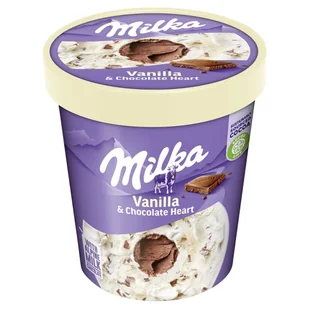 Milka - Lody waniliowe z kawałkami czekolady mlecznej - Lody i desery lodowe - miniaturka - grafika 1