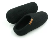 Kapcie męskie - Feltiness, Paputy Czarne, kapcie wełniane 45-46 (28cm) - miniaturka - grafika 1