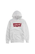 Bluzy damskie - Levi's Levi's Bluza dziecięca kolor biały z kapturem z nadrukiem - miniaturka - grafika 1