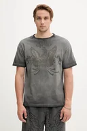 Koszulki męskie - Diesel t-shirt T-NORM-T9 męski kolor szary wzorzysty A19373.0DLBW - miniaturka - grafika 1