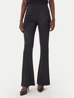 Spodnie damskie - Versace Jeans Couture Spodnie materiałowe 80HAC1A7 N0640 Czarny Flare Fit - miniaturka - grafika 1