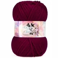 Pasmanteria - Włóczka Clover akryl 50g 037 Bordowy - miniaturka - grafika 1