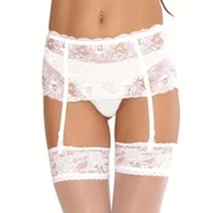 Akcesoria do bielizny - PAS DO POŃCZOCHY DE LAFENSE 945 (kolor czerwony, rozmiar S) - miniaturka - grafika 1