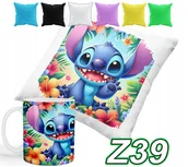 Gadżety dla niej i dla niego - ZESTAW KUBEK + POSZEWKA Z NADRUKIEM LILO&STICZ ANGEL SŁODZIAK + IMIĘ - miniaturka - grafika 1