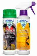 Akcesoria obuwnicze - Zestaw do pielęgnacji odzieży i sprzętu outdoor Nikwax Tech Wash i TX Direct Spray-On 2 x 300 ml - miniaturka - grafika 1