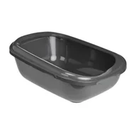 Kuwety dla kotów - AniOne Kuweta dla kotów Mega Tray L ciemnoszary - miniaturka - grafika 1