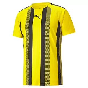 PUMA PUMA Koszulka męska Teamliga Striped Jersey Cyber Yellow-puma Black M 704920 - Koszulki męskie - miniaturka - grafika 1