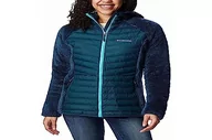 Kurtki damskie - Columbia Damska kurtka Powder Lite Sherpa Hybrid Full Zip Puffer Jacket Nocturnal, XS - miniaturka - grafika 1