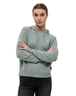 Swetry damskie - DESIRES Damski sweter z kapturem Genia Hood, Slate Blue Melange, XS - miniaturka - grafika 1