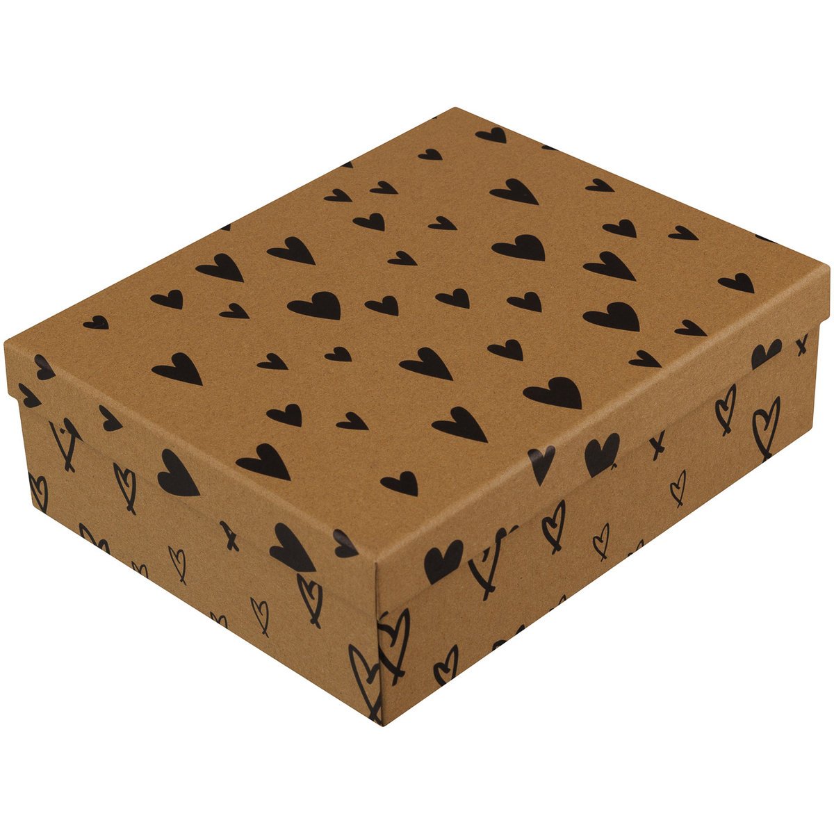 SPARKLEZ Pudełko w czarne serca, rozmiar S