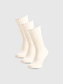 Skarpetki damskie - 4F Skarpety casual za kostkę (3-pack) damskie - beżowe 35-38 - miniaturka - grafika 1