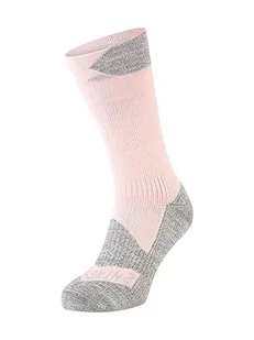 SEALSKINZ Raynham wodoodporne skarpety średniej długości na każdą pogodę, Różowy/Szary Marl, Medium - Skarpetki damskie - miniaturka - grafika 1