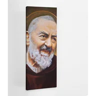 Ikony i obrazy sakralne - Święty Ojciec Pio - obraz polycanvas, 50x125 - miniaturka - grafika 1