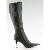 Kozaki damskie - Kozaki na szpilce 5137-75 Anis zielone - ButyModne - miniaturka - grafika 1