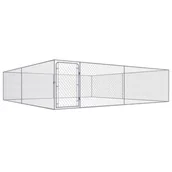 Budy dla psów - vidaXL Kojec dla psa galwanizowana stal 4 x 4 x 1 m 170820 - miniaturka - grafika 1