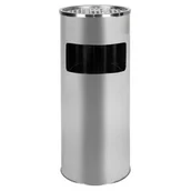 Wyposażenie miejsc publicznych - Metlex Koszopopielnica okrągła chrom MX-2076SL MX2076SL - miniaturka - grafika 1