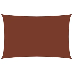 vidaXL Prostokątny żagiel ogrodowy, tkanina Oxford, 2,5x5 m, terakota 135374 - Parasole ogrodowe - miniaturka - grafika 7