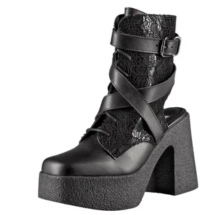 botki damskie ALTERCORE czarne (HILDA VEGAN BLACK)-37 - Botki damskie - miniaturka - grafika 1