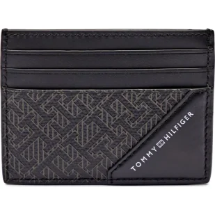 Tommy Hilfiger Skórzane etui na karty Monogram - Etui na dokumenty i karty - miniaturka - grafika 1
