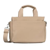 Torebki damskie - TOM TAILOR Rella damska torba na ramię Shopper z zamkiem błyskawicznym, średnia, beżowa, beżowy, Essential - miniaturka - grafika 1