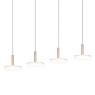 Lampy sufitowe - Wisząca lampa na listwie CELESTE 354910465 Trio LED 28W 3000K biały brązowy - miniaturka - grafika 1