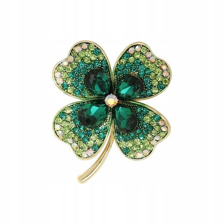 BROSZKA ozdoba do ubrań na prezent KONICZYNKA na szczęście kolor zielony