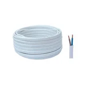 Przewody elektryczne - Przewód YDYP 2 x 1,5 10 m biały AKS Zielonka - miniaturka - grafika 1