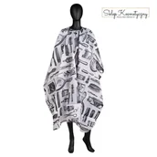 Peleryny fryzjerskie - Peleryna fryzjerska J-05 biała - miniaturka - grafika 1