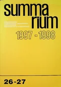 Książki o kulturze i sztuce - Summarium 1997 1998 26 27 - miniaturka - grafika 1