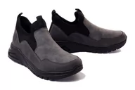 Półbuty damskie - RIEKER Sneaker M4964-45 grey, półbuty damskie - Rieker - miniaturka - grafika 1