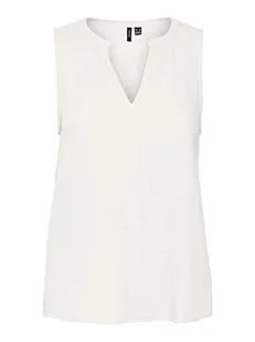VERO MODA Damski top Vmnatali Nia Sl WVN, Snow White, XS - Koszulki i topy damskie - miniaturka - grafika 1