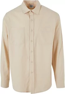 Koszule męskie - Urban Classics Męska koszula flanelowa, piasek/piasek, XL - grafika 1