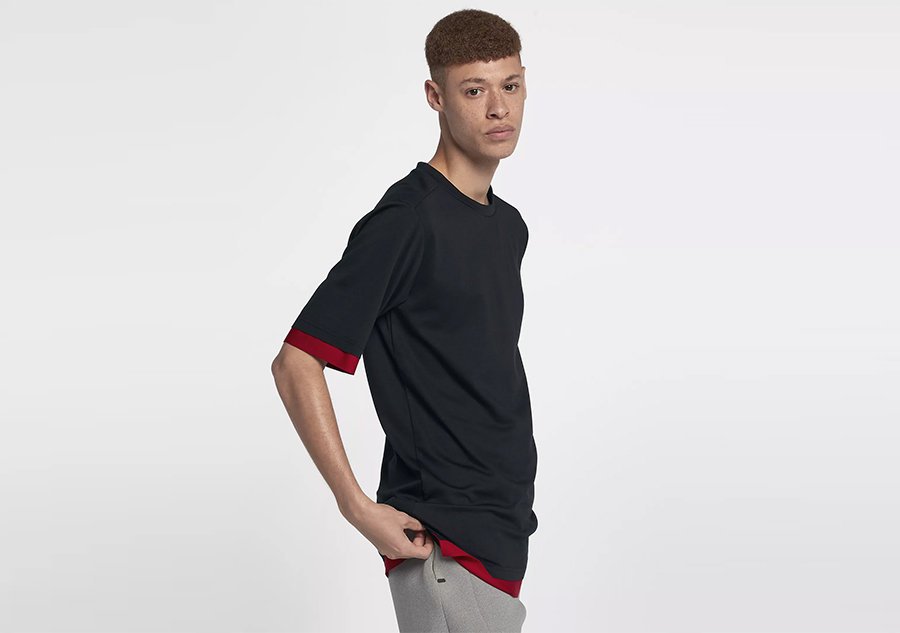 Nike Air Jordan Sportswear Tech Short-Sleeve Top Black