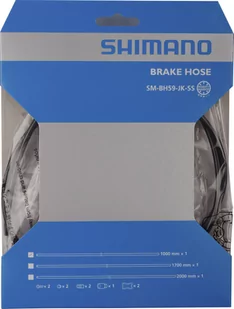 Shimano Przewody hamulcowe bh59-JK 1000 MM Schw anschl proste. M. TL-bh61 ESMBH59JKL100 - Hamulce rowerowe - miniaturka - grafika 1