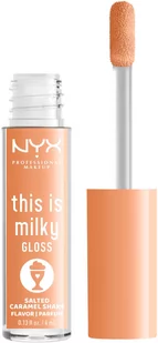 NYX PROFESSIONAL MAKEUP THIS IS MILKY GLOSS 18 Salted Caramel Shake 4ml - Błyszczyk do ust 18 Salted Caramel Shake - Błyszczyki do ust - miniaturka - grafika 1