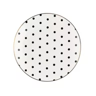 Talerze - Talerz deserowy porcelanowy Florina Spots Black 20 cm - miniaturka - grafika 1