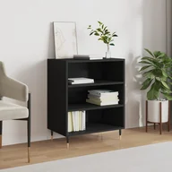 Komody - vidaXL Szafka, czarna, 57x35x70 cm, materiał drewnopochodny - miniaturka - grafika 1