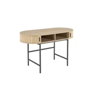 Biurka - Biurko B-51 Halmar Naturalny, Czarny - miniaturka - grafika 1