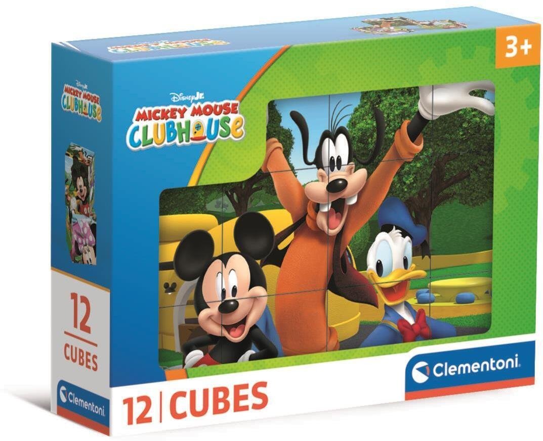 Clementoni CLE Cubi klocki 12 MickeyMouse ClubHouse 41348