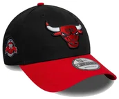 Czapki damskie - Czapka z daszkiem NEW ERA Chicago Bulls NBA Side Patch 9FORTY czarna - miniaturka - grafika 1