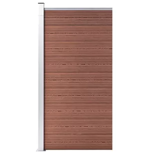 vidaxl Panel ogrodzeniowy z WPC, 95x186 cm, brązowy! 148977 - Ogrodzenia - miniaturka - grafika 1