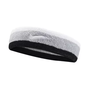Opaska na głowę Nike SWOOSH HEADBAND grey/wh/black - Ozdoby do włosów - miniaturka - grafika 1