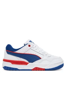 Puma Sneakersy Rebound Retro Jr 401564 03 Biały - Buty dla chłopców - miniaturka - grafika 1